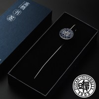 中国名校北大清华浙大武大金属校徽书签大学logo定制刻字简约创意礼物送老师同学聚会大学毕业礼品纪念品套装|复旦大学盒
