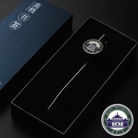 中国名校北大清华浙大武大金属校徽书签大学logo定制刻字简约创意礼物送老师同学聚会大学毕业礼品纪念品套|武汉大学盒