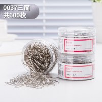 [三盒装]彩色回形针银色曲别针学生书签创意可爱小别针回型针扣关针办公用品固定回行针工字钉大|金属回形针3盒(共600枚)