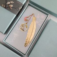 锦鲤附体逢考必过中高考祝福励志考研考试不挂科羽毛书签礼物定制|一路有你.常规款 盒装