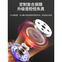 2021年新款无线蓝牙耳机挂脖式双耳运动跑步入耳式项圈颈挂式头戴超长待机续航听歌安卓通用