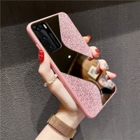 闪粉镜子30pro手机壳全包防摔奢华30s保护套硅胶个性创意9xpro软壳磨砂网红8x补化妆镜ins保护套女款