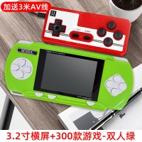 sup掌上游戏机充电宝超级双人80|横屏可插卡款-双人版-绿色[手柄+电视投屏线] 单机标配中国大陆