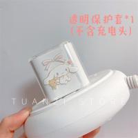 ipad2020充电器保护套适用12数据线20w快充头iphone11pro|浅蓝色大耳狗充电头套