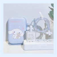 ipad2020充电器保护套适用12数据线20w快充头iphone11pro|大耳狗充电头套+数据线保护+包包