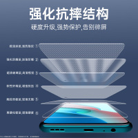 红米note9pro钢化膜note9防窥redmi全屏redminote覆盖5g手机4g贴膜por防窥膜95g防偷窥系列
