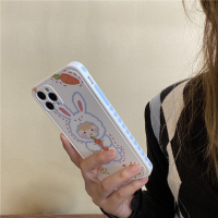 侧边爱心兔子情侣卡通11/12pro/max/minix/xs/xr/se手机壳iphone7p女8plus硅胶创意个性