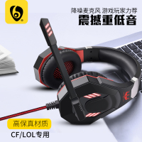 gt92台式电脑笔记本电竞吃鸡耳机头戴式耳麦游戏专用降噪听声辨位麦克风有线7.1声道带麦二合一