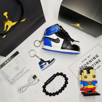 创意aj球鞋移动电源小巧个性少女男迷你篮球鞋子充电宝可爱乔11潮|新AJ蓝白标配(赠手提袋)