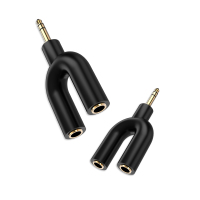 电脑耳机音频线一分二3.5mm音频转接线aux接头手机耳麦风分线器台式机功放机低音炮输出入转换线音箱通用1分2