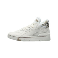 李宁休闲鞋女鞋迪士尼联名板鞋惟吾SUPERWAVE Mid中帮平板鞋