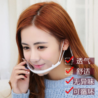 塑料透明口罩餐饮专用厨师用挡口水口罩一次性口罩厨房用餐饮口罩