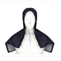 牛仔披肩防尘帽子男女劳保风帽工业粉尘防口罩护帽工地搬运电焊