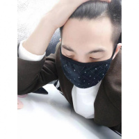 纯棉口罩经典纯色男女时尚个红明星同款秋季防尘透气冬季保暖