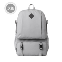 书包男大学生韩版双肩包旅行韩版百搭电脑包高中生女初中生背包潮|灰色