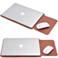苹果电脑包macbook12内胆包air13.3mac13笔记本15pro16寸保护套14英寸11m|棕色 12寸