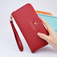 2019时尚新款钱包女式长款拉链小手包手拿包女士钱夹手机包手抓包