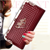 秋冬款皮夹子手提钱包女长款女士钱包拉链手包女学生手拿包女简约