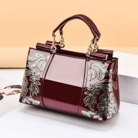 真皮质感女士包包2020新款大容量中年女包手提包时尚单肩斜挎大包