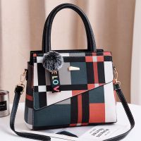 包包女2020新款大容量女包格子包女单肩包韩版时尚百搭女士手提包