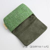 e数码相机包g7x3相机袋索尼zv1 rx100m7内胆包理光gr3防水包|01绿灰混色(粗纹)