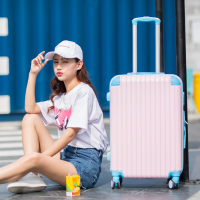 大学生撞色拉杆箱小清新行李箱女万向轮韩版可爱个性密码箱旅行箱