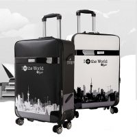 拉杆箱万向轮行李箱女大容量密码箱男学生韩版旅行箱包pu皮箱子潮