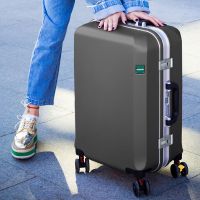 行李箱男20寸旅行箱女22铝框拉杆箱密码箱包万向轮24学生皮箱子26