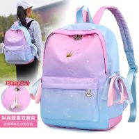 书包女小学生韩版可爱女童儿童书包女孩2-3-6三四五年级防水护脊1