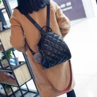 双肩包女2019新款韩版百搭时尚小背包贝壳包学生书包旅行包妈咪包