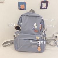 韩国高颜值初中生书包女学生韩版古风双肩包ins超火高中原宿背包