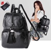双肩包女2020新款背包软皮质感大容量休闲旅行书包女韩版苏背包