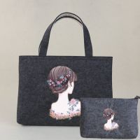 电脑包手提15.6寸女可爱笔记本内胆包联想三星戴尔华硕14寸电脑套|深灰背影女孩+同款小包 15.6