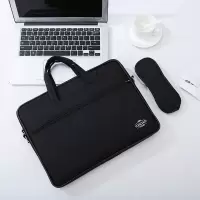防水防震手提电脑包适用联想小新14华为苹果macbook华硕戴尔小米|14寸电脑黑色+肩带