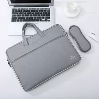 防水防震手提电脑包适用联想小新14华为苹果macbook华硕戴尔小米|14寸电脑灰色+肩带