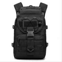 40升旅游背包户外登山包x7箭鱼战术包军迷冲锋双肩包电脑包3d旅行|黑色