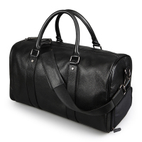 旅行包横款时尚单肩斜挎包休闲包男式拎包大容量电脑包|单包无赠品 黑色