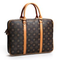 男女通用2019商务职业公文包女百搭a4文件包袋手提单肩电脑包|杏色小号