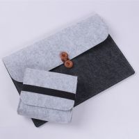 小米air12 13电脑包13.3超级本保护套12.5寸毛毡笔记本内胆包配件|浅灰深灰横款扣子 11.6寸