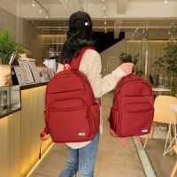 古着感书包女韩版高中森系大学生日系电脑背包旅行双肩包女大容量