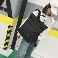 书包女学生韩版usb双肩包防水手提学院风大容量原宿背包男电脑包|黑色带USB接口