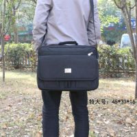 单肩包斜挎包男帆布五金电工工具包大号 小号手提电脑包 多功能包|黑色特大号45*33*17