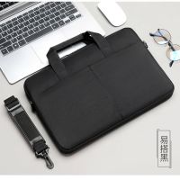 米迦列手提电脑包适用联想苹果14华为笔记本内胆包15.6寸女13.3|A款时尚黑色(送肩带拉杆带加绒) 11寸
