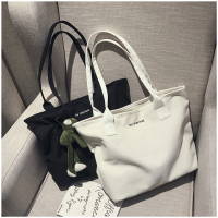 帆布包女斜挎日系大容量慵懒风简约森系大学生上课单肩包百搭书