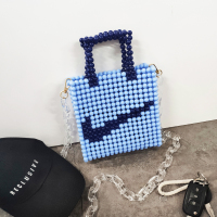 串珠休闲运动款手提包包对勾对号小红书 冠冠同款 编织diy材料包