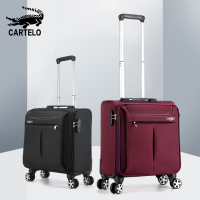 小型牛津布行李箱16寸女商务登机箱万向轮拉杆箱帆布小号男旅行箱
