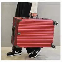 红色行李箱女20寸结婚陪嫁旅行箱新娘拉杆箱24静音防震万向轮皮箱