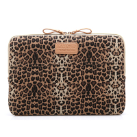 性感豹纹苹果笔记本电脑内胆11.6寸12寸13.3寸14寸15.6寸女平板包|棕色豹纹内胆包 10寸