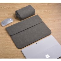 微软surfacepro6内胆包pro7平板电脑4防摔防震12.3寸lapt|微磨砂.深空灰[送电源包] 13寸