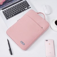 手提电脑内胆包适用联想air14华为matebook13苹|多隔层轻薄款-绒毛防震[内里加强防水/防刮]-玫瑰粉 13寸